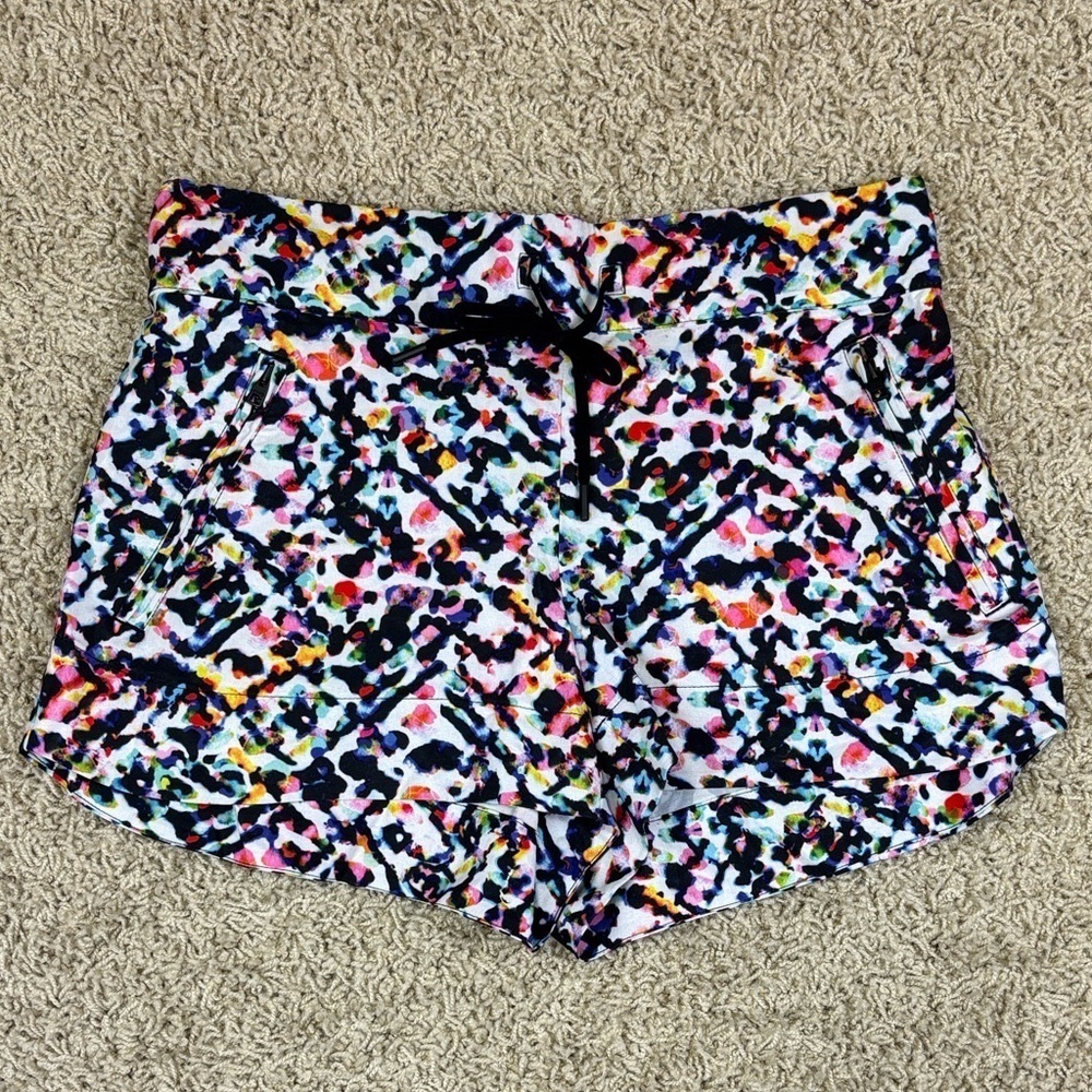 Athleta multicolored board shorts sz 8